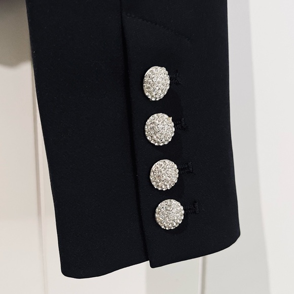 Generation Love Olivia double breasted crop blazer size 3 black - Picture 14 of 15